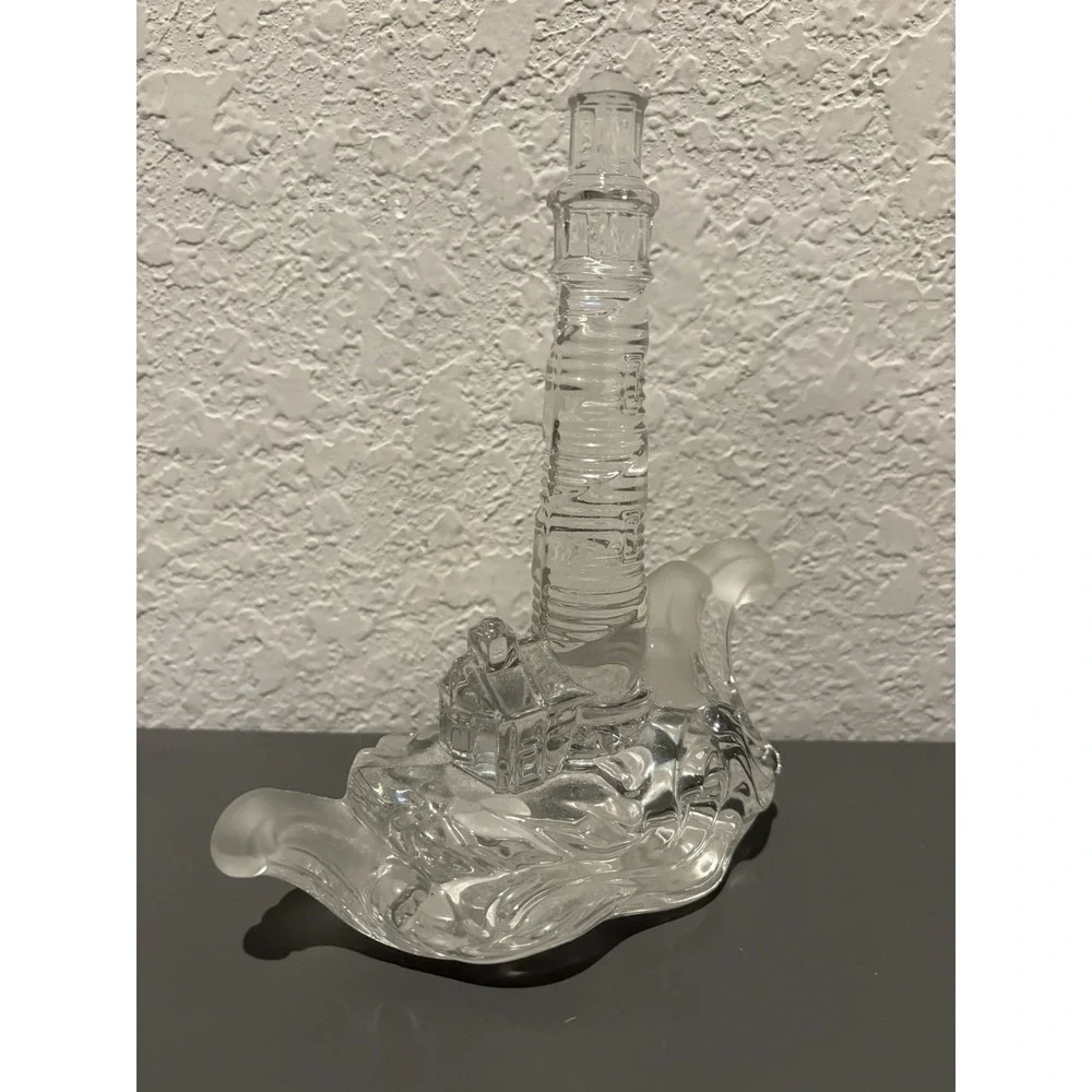 Lenox FIRST LIGHT Crystal Lighthouse Figurine Made in Germany 7.5